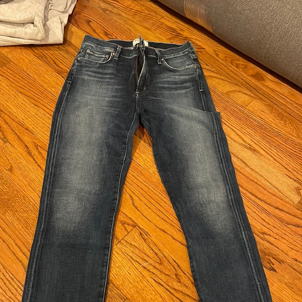 Agolde dark wash skinny jeans